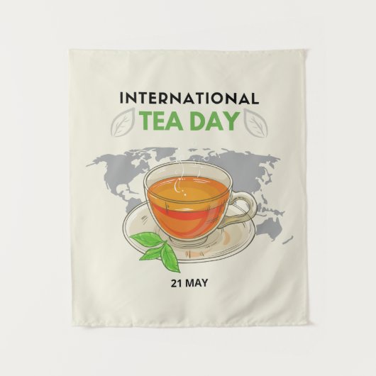 Internationale Tea Day Wandkleed (Voorkant)