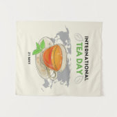 Internationale Tea Day Wandkleed (Voorkant (horizontaal))