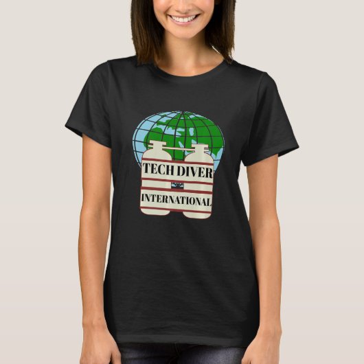 INTERNATIONALE TECHNISCHE VERSCHILLENDE WERELDKAAR T-SHIRT (Voorkant)