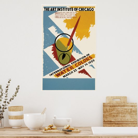 Internationale tentoonstelling van Waterverven Poster (Keuken)