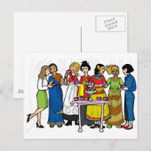 Internationale theepartij briefkaart (Voorkant / Achterkant)
