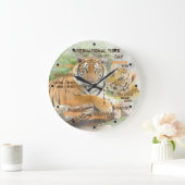 Internationale tijgerdag, 29 juli, Typografie Art Grote Klok (Huis)