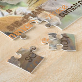 Internationale tijgerdag, 29 juli, Typografie Art Legpuzzel (Zijkant)