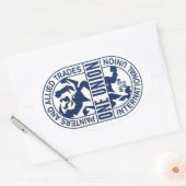 Internationale Unie van Schilders en Verbonden Han Ovale Sticker (Envelop)