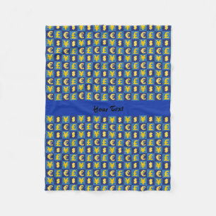Internationale valutasymbolen patroon fleece deken