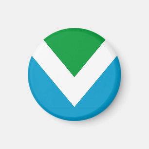 Internationale vegaanvlag magneet