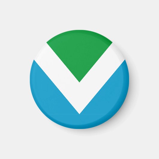 Internationale vegaanvlag magneet (Voorkant)