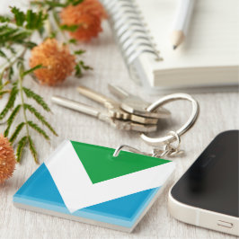 Internationale vegaanvlag sleutelhanger