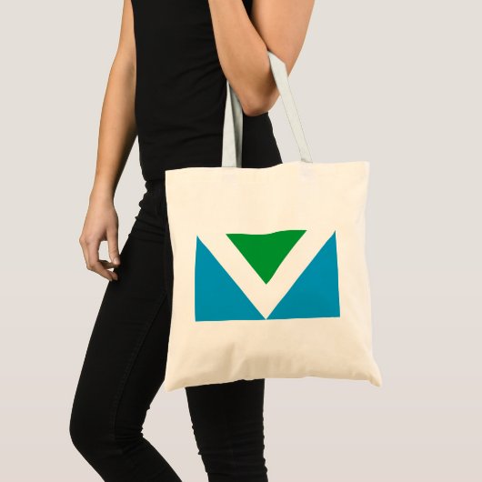 Internationale vegaanvlag tote bag (Voorkant (product))