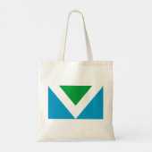 Internationale vegaanvlag tote bag (Achterkant)