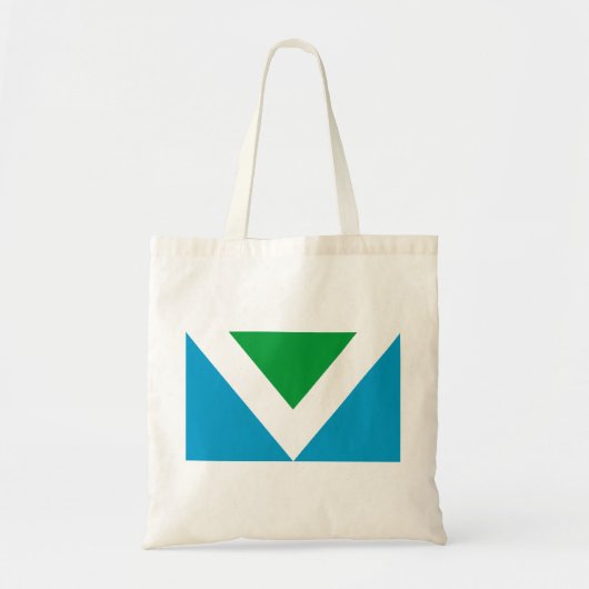 Internationale vegaanvlag tote bag (Voorkant)