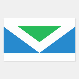 Internationale Veganistische Vlag Rechthoekige Sticker