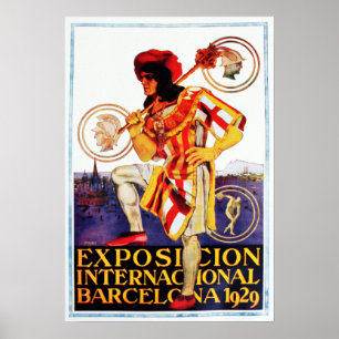 internationale verklaring van Barcelona van 1929 Poster