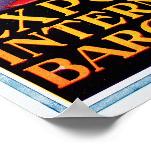  internationale verklaring van Barcelona van 1929 Poster (Hoek)