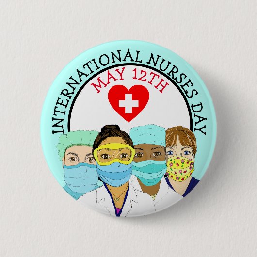 Internationale Verpleegdag 12 mei Button (Voorkant)