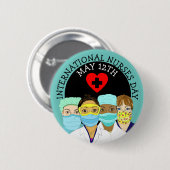 Internationale Verpleegdag 12 mei Button (Voorkant /achterkant)