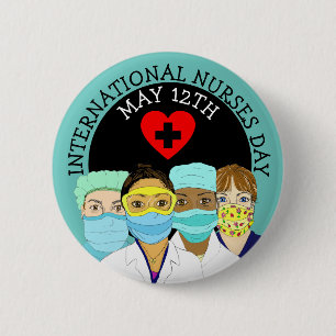 Internationale Verpleegdag 12 mei Button