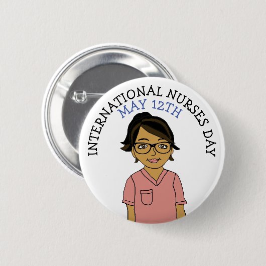 Internationale Verzekeringsdag 12 mei Ronde Button 5,7 Cm (Voorkant /achterkant)