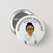 Internationale Verzekeringsdag 12 mei Ronde Button 5,7 Cm (Voorkant /achterkant)