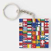 internationale vlag, Collectie van de internationa Sleutelhanger (voorkant)