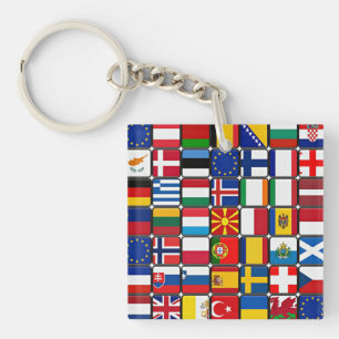 internationale vlag, Collectie van de internationa Sleutelhanger