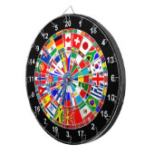 internationale vlag darts board game bulls-e dartbord (Voorkant Rechts)