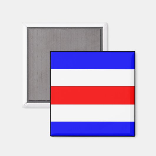 Internationale vlag scheepvaart magneet (Voorkant / Achterkant)