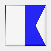 Internationale vlag scheepvaart magneet (Voorkant)