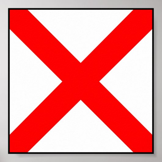 Internationale vlag scheepvaart poster (Voorkant)