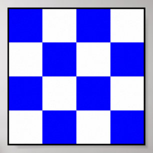 Internationale vlag scheepvaart poster
