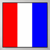 Internationale vlag scheepvaart poster (Voorkant)