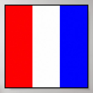 Internationale vlag scheepvaart poster