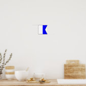 Internationale vlag scheepvaart poster (Keuken)