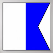 Internationale vlag scheepvaart poster (Voorkant)