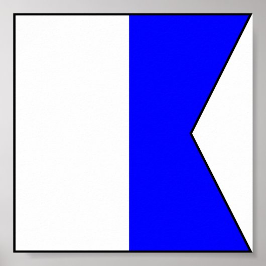 Internationale vlag scheepvaart poster (Voorkant)