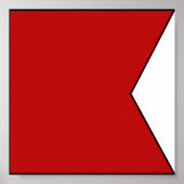 Internationale vlag scheepvaart poster (Voorkant)