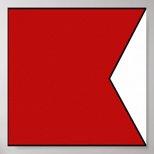 Internationale vlag scheepvaart poster (Voorkant)