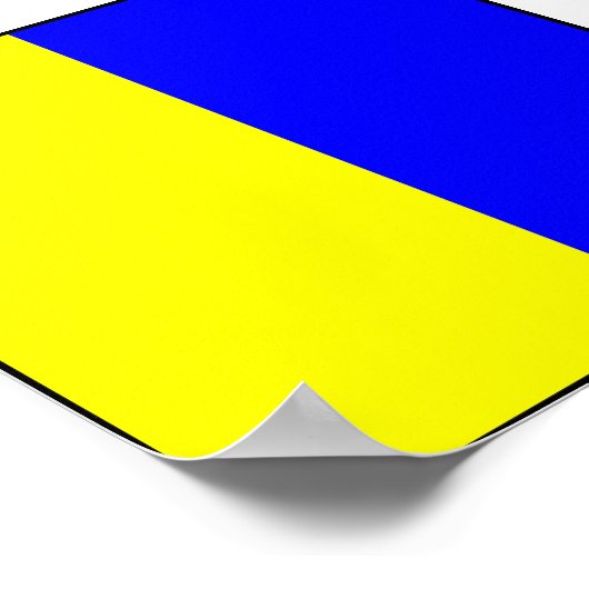 Internationale vlag scheepvaart poster (Hoek)