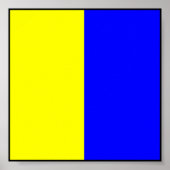 Internationale vlag scheepvaart poster (Voorkant)