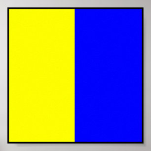 Internationale vlag scheepvaart poster