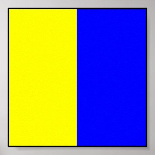 Internationale vlag scheepvaart poster (Voorkant)