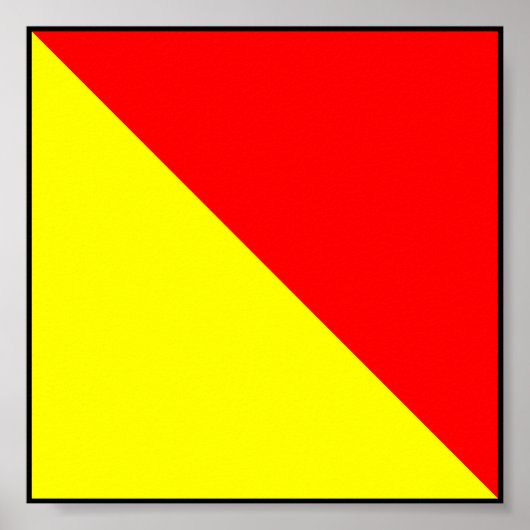 Internationale vlag scheepvaart poster (Voorkant)