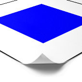 Internationale vlag scheepvaart poster (Hoek)