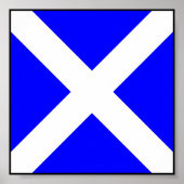 Internationale vlag scheepvaart poster (Voorkant)