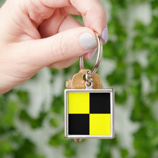 Internationale vlag scheepvaart sleutelhanger (Hand)