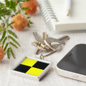 Internationale vlag scheepvaart sleutelhanger (Zijkant)