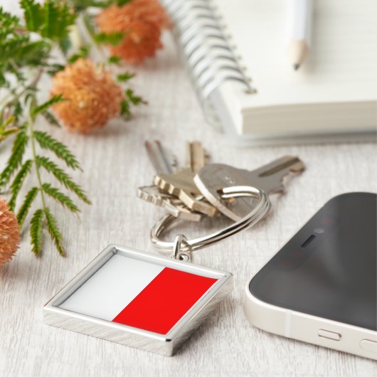 Internationale vlag scheepvaart sleutelhanger (Zijkant)