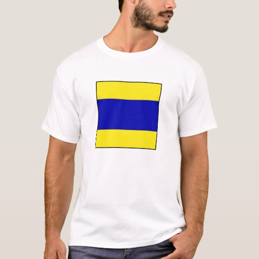 Internationale vlag scheepvaart t-shirt (Voorkant)