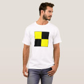 Internationale vlag scheepvaart t-shirt (Voorkant volledig)