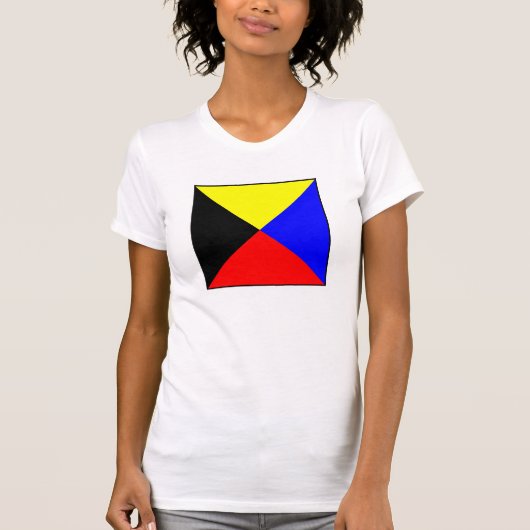 Internationale vlag scheepvaart t-shirt (Voorkant)
